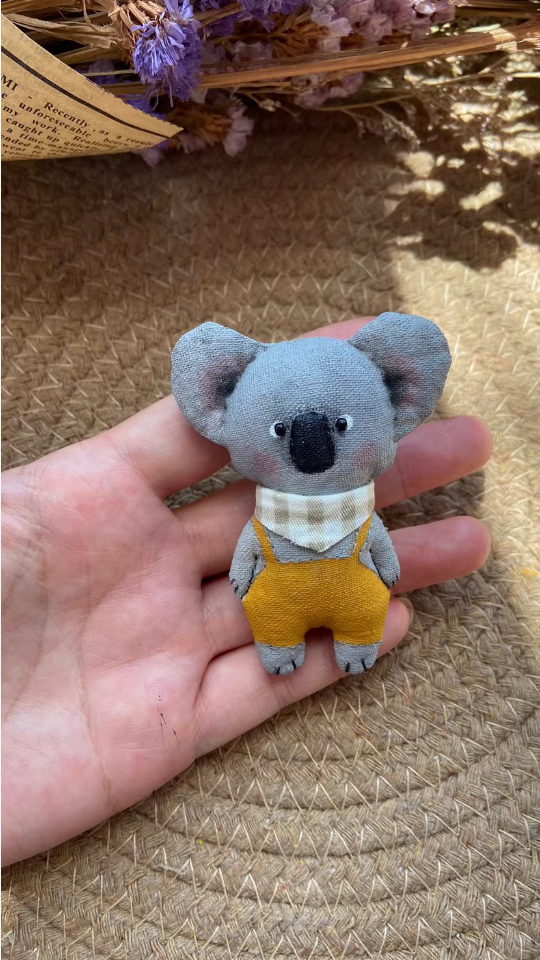 Original handmade fabric koala doll