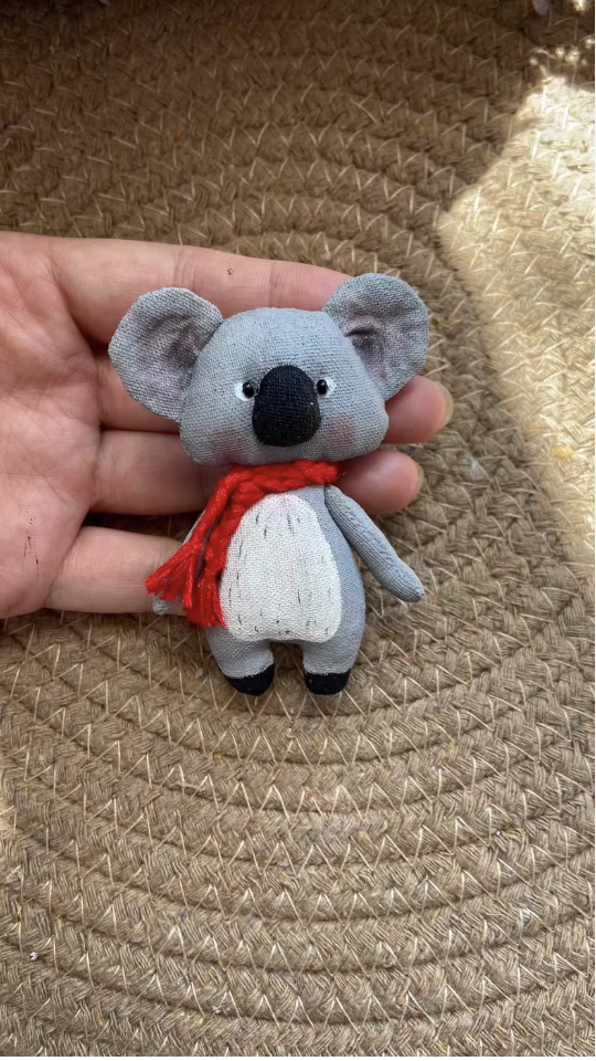 Original handmade fabric koala doll